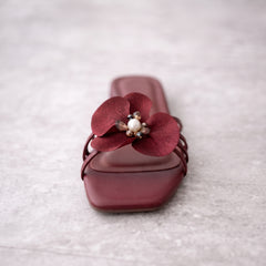 Floral Maroon