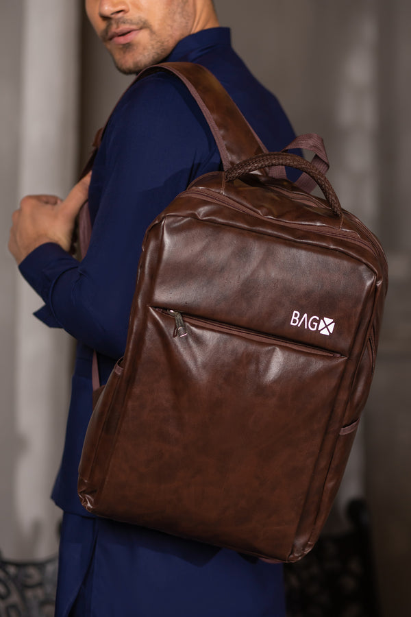 LAPTOP BAG PACK CHOCLATE BROWN