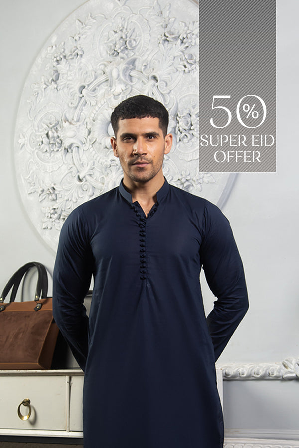 NAVY BLUE KURTA PAJAMA