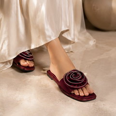 Swirl Maroon