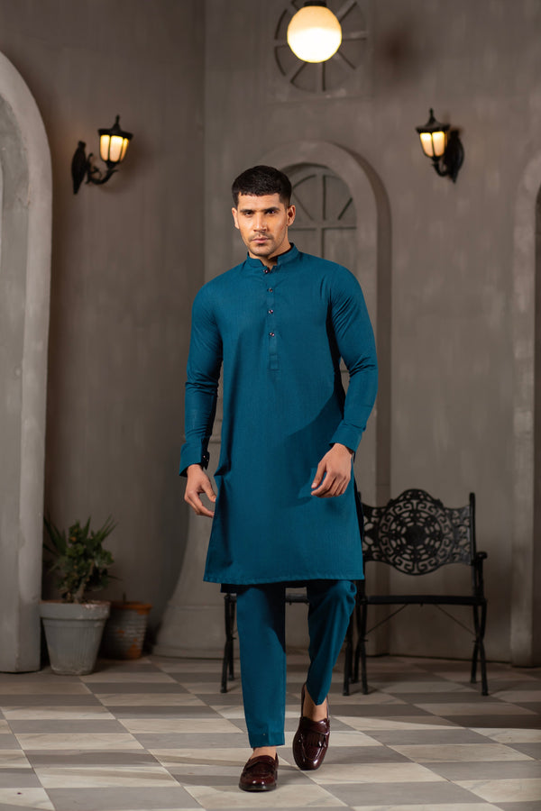 GREEN KURTA PAJAMA SUITE