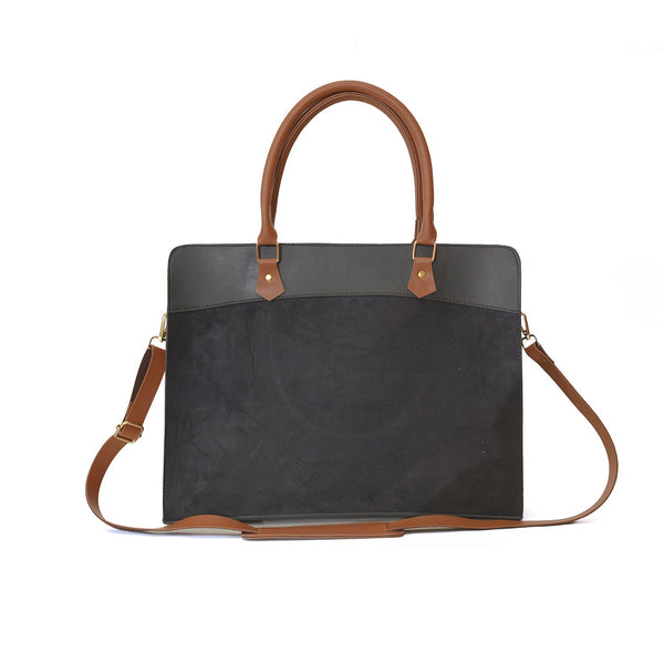 Craze laptop bag Suede Black